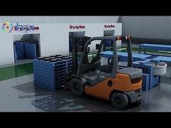 ブロックを舗装する自動ぬれた投げるdoser機械送り装置の生産ライン